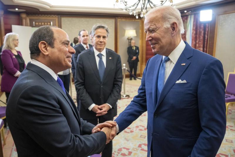 الرئيسان المصري والأمريكي - أرشيفية 