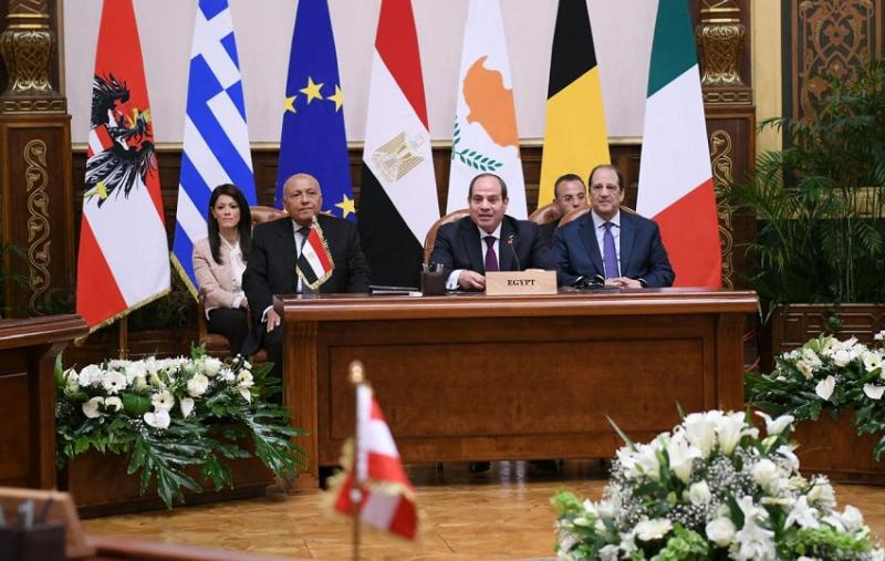 الرئيس عبدالفتاح السيسي خلال القمة الأوروبية 
