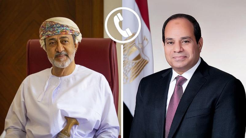 الرئيس عبدالفتاح السيسي يتلقى اتصالًا من سلطان عُمان 