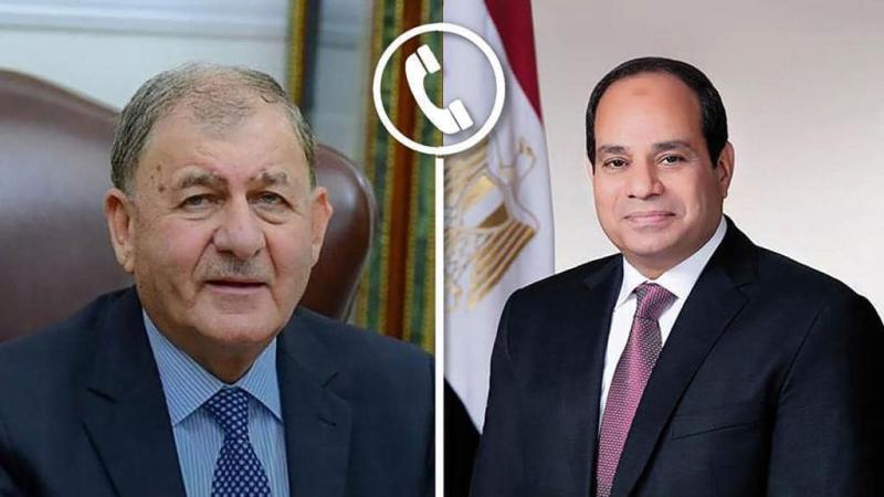 السيسي ورئيس العراق يتبادلان التهاني بعيد الفطر المبارك