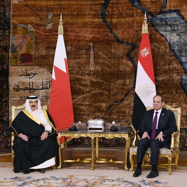 الرئيس عبدالفتاح السيسي والعاهل البحريني 