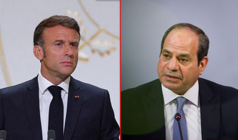 الرئيس السيسي ونظيره الفرنسي يحذران من خطورة استمرار الصراع في غزة