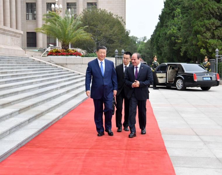 الرئيس السيسي ونظيره الصيني يشهدان مراسم التوقيع على وثائق واتفاقيات التعاون بين البلدين