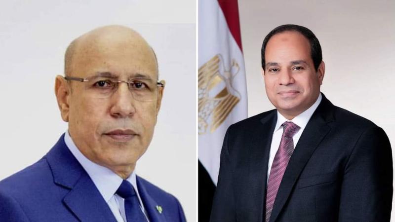 الرئيس السيسي يهنئ محمد ولد الشيخ الغزواني بمناسبة إعادة انتخابه رئيسًا لموريتانيا