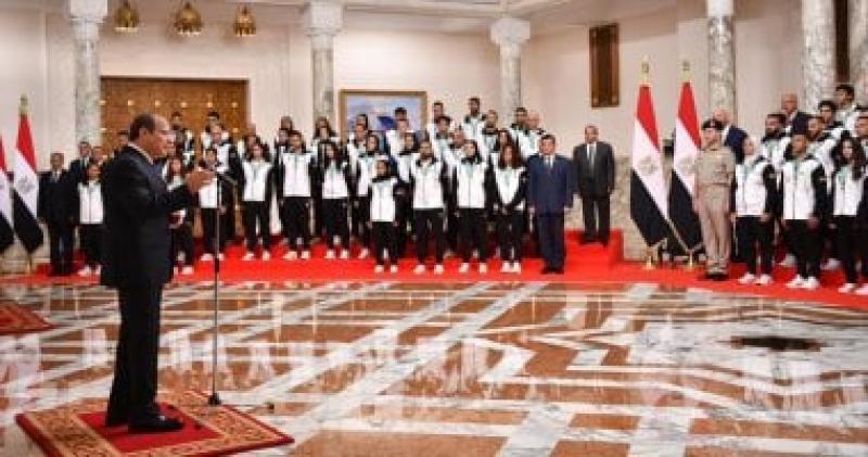 الرئيس السيسى للحاصين على ميداليات ذهبية ببطولة الألعاب الأفريقية: ”فرحتوا الناس كلها”